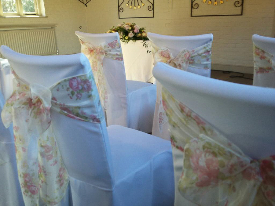 Floral bows at The Five Arrows