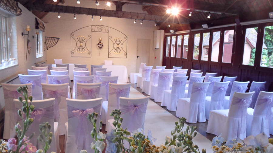 Lavender wedding styling at The Five Arrows