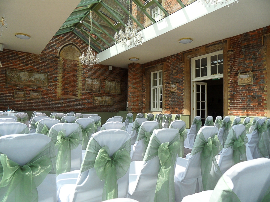 Sage green styling at Offley Place